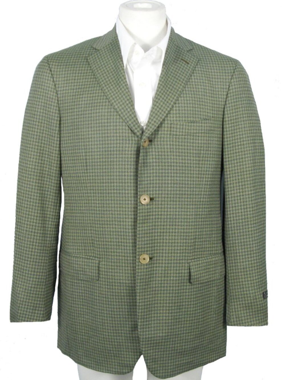 NEW Isaia Super 140's Sciammeria Sportcoat Jacket! US 38 40 44 Long Green Plaid